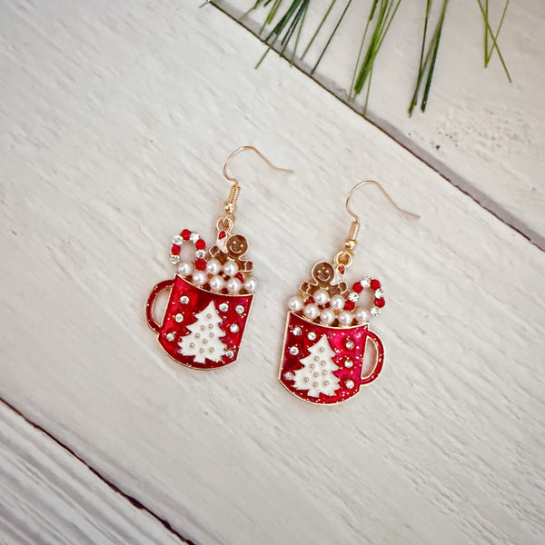Chic Cocoa Mug Earrings