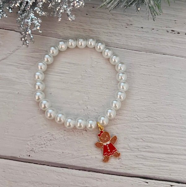 Ginger Girly Pearl Bracelet