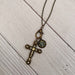 Faith Hope Love Rhinestone Cross Necklace