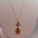 Peppermint Drop Gingerbread Man Necklace