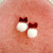 Snowball Bow Earrings