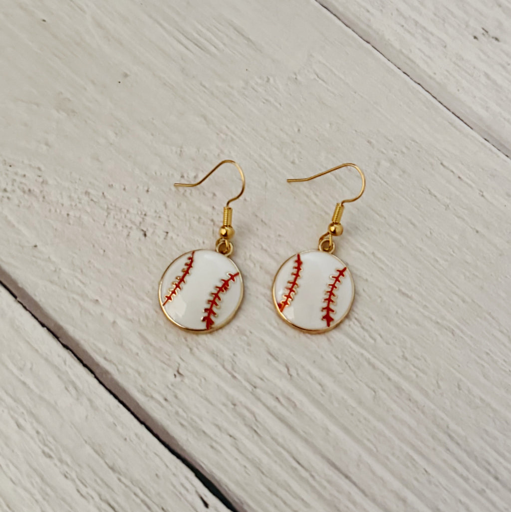 Baseball Earrings