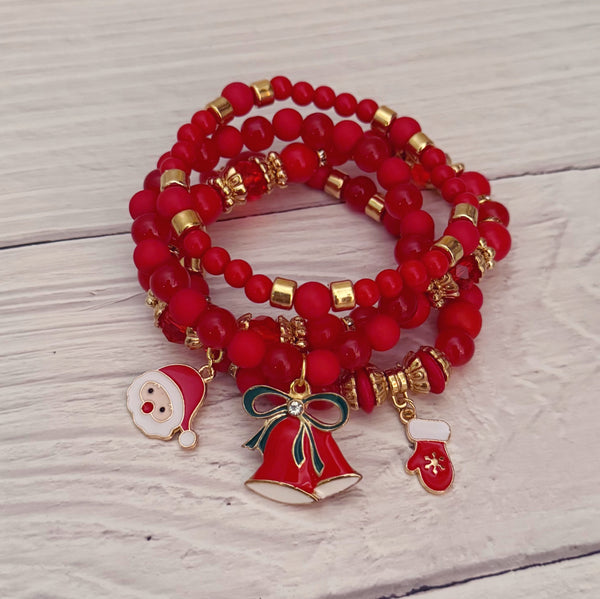Christmas Bell Bracelet Set