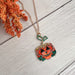 Jeweled Jack-o-lantern Necklace