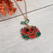 Jeweled Jack-o-lantern Necklace