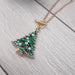 Rhinestone Tree Necklace