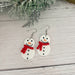 Clay Snowman Earrings