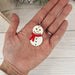 Clay Snowman Earrings