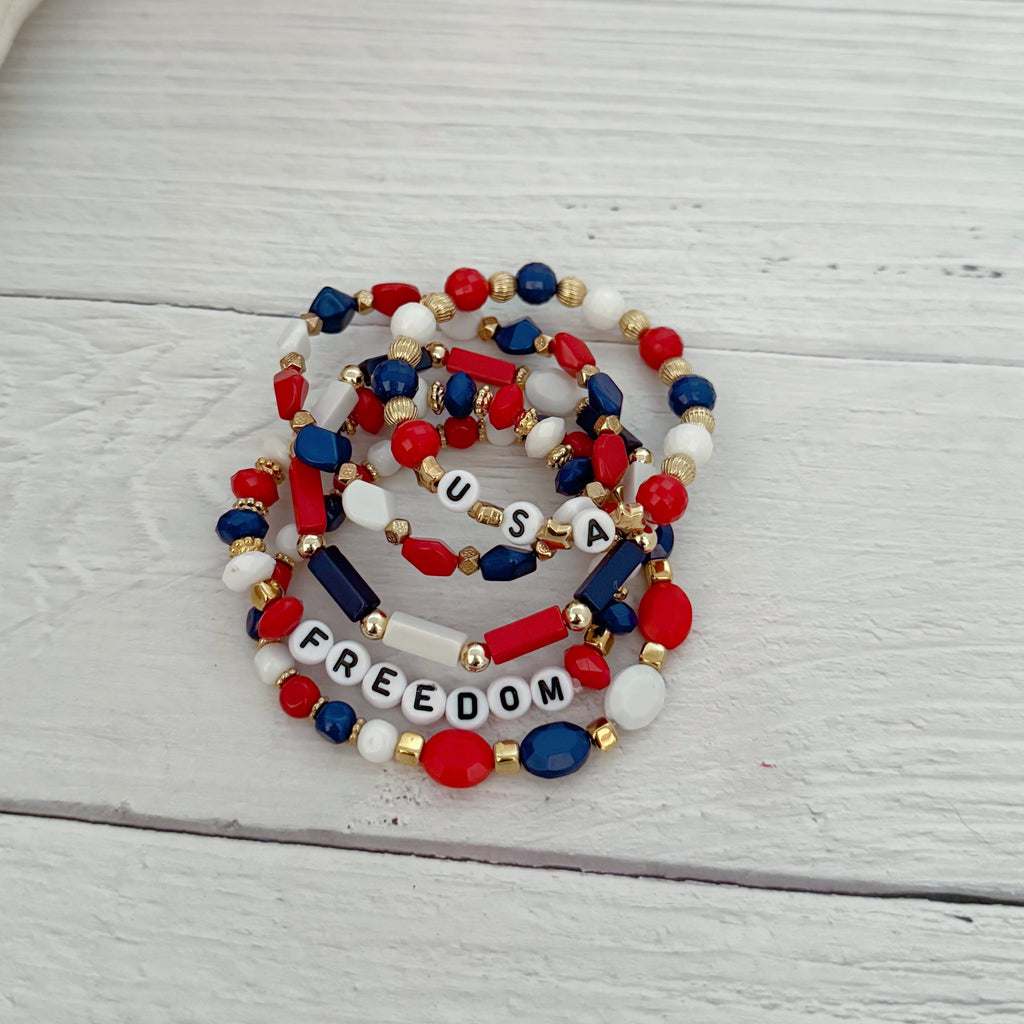 USA Freedom Bracelet Set