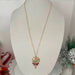 Rhinestone Christmas Lollipop Necklace