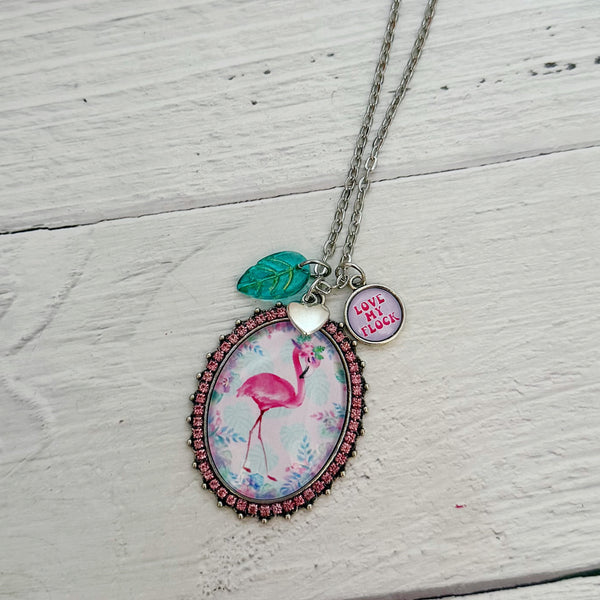 Flamingo Pendant Necklace