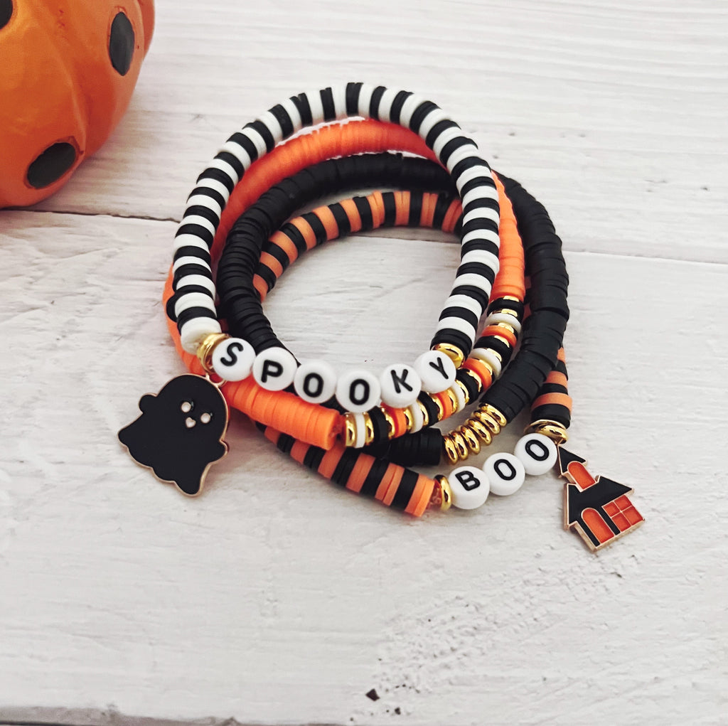 Spooky Four Piece Halloween Bracelet Set