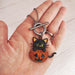 Rhinestone Black Cat Toggle Necklace