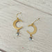 Earring Club Earrings- Crecent Moon Drops