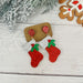 Glitter Stocking Dangle Earrings