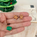 Glitter Resin Gingerbread Earrings