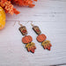 Pumpkin Spice Wood Dangle Earrings
