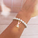Pink Bunny Pearl Stretch bracelet - Kole Jax DesignsPink Bunny Pearl Stretch bracelet