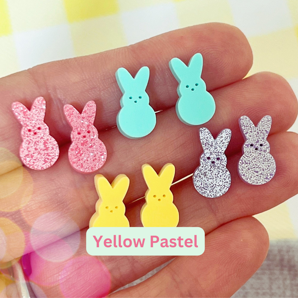 Resin Peep Earrings- Choice of Color