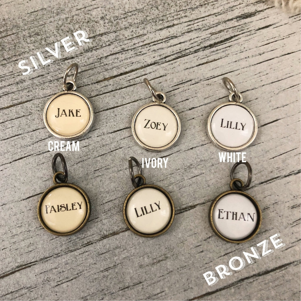 Add on bauble charm for name or personalization - Kole Jax DesignsAdd on bauble charm for name or personalization