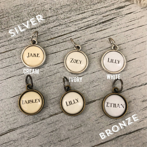 Add on bauble charm for name or personalization - Kole Jax DesignsAdd on bauble charm for name or personalization