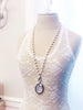 Beaded chain- pearls, chain and clasp only- silver tone - Kole Jax DesignsBeaded chain- pearls, chain and clasp only- silver tone