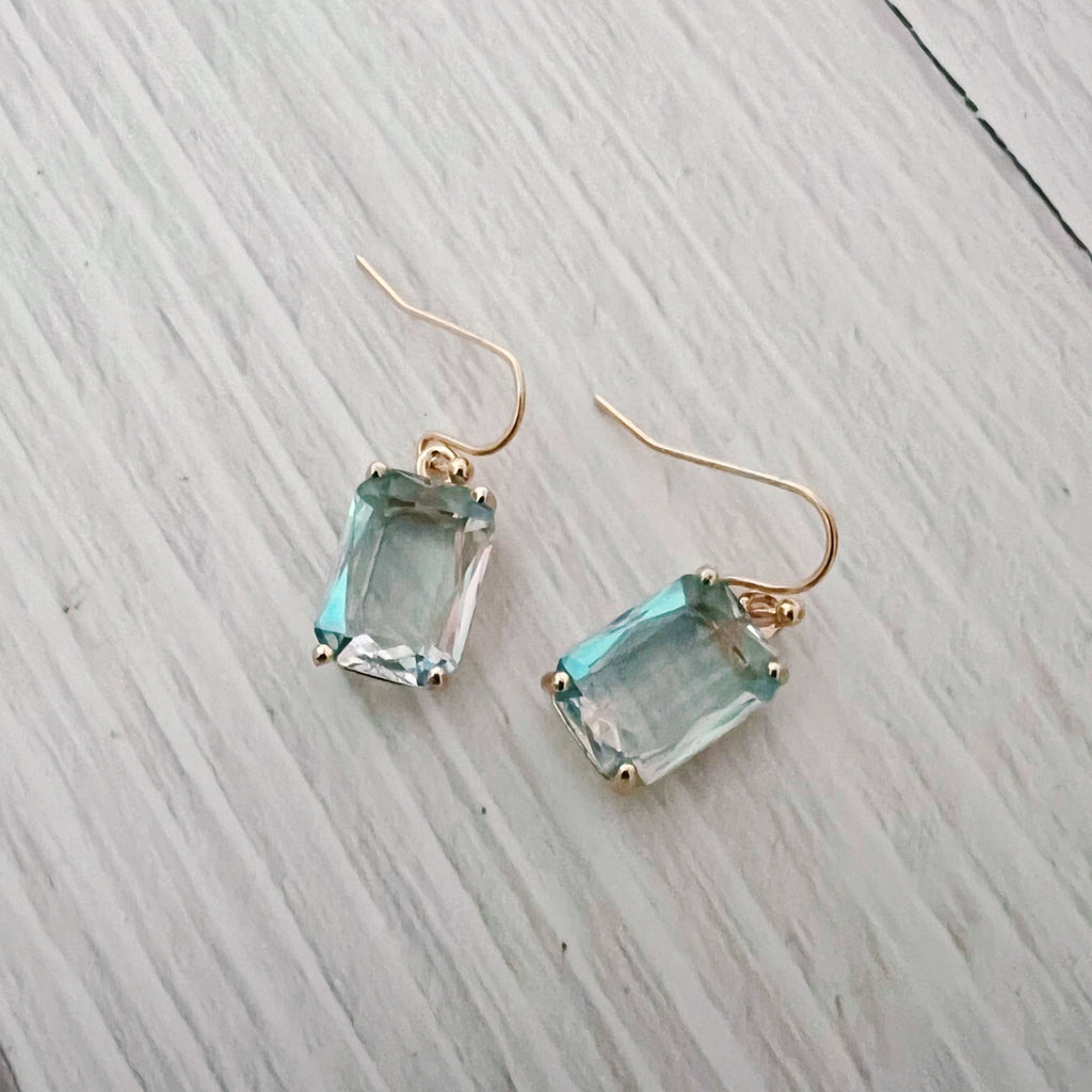 Emerald Cut Crystal Earrings - Kole Jax DesignsEmerald Cut Crystal Earrings