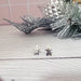 Gingerbread Man Christmas Stud Earrings- Silver - Kole Jax DesignsGingerbread Man Christmas Stud Earrings- Silver