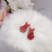 Glitter Resin Peep Earrings- Holographic Rose Gold - Kole Jax DesignsGlitter Resin Peep Earrings- Holographic Rose Gold