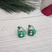 Green Glitter Resin Cocoa Cup Christmas Earrings - Kole Jax DesignsGreen Glitter Resin Cocoa Cup Christmas Earrings