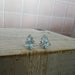 Glitter Resin Holographic Christmas Tree Earrings