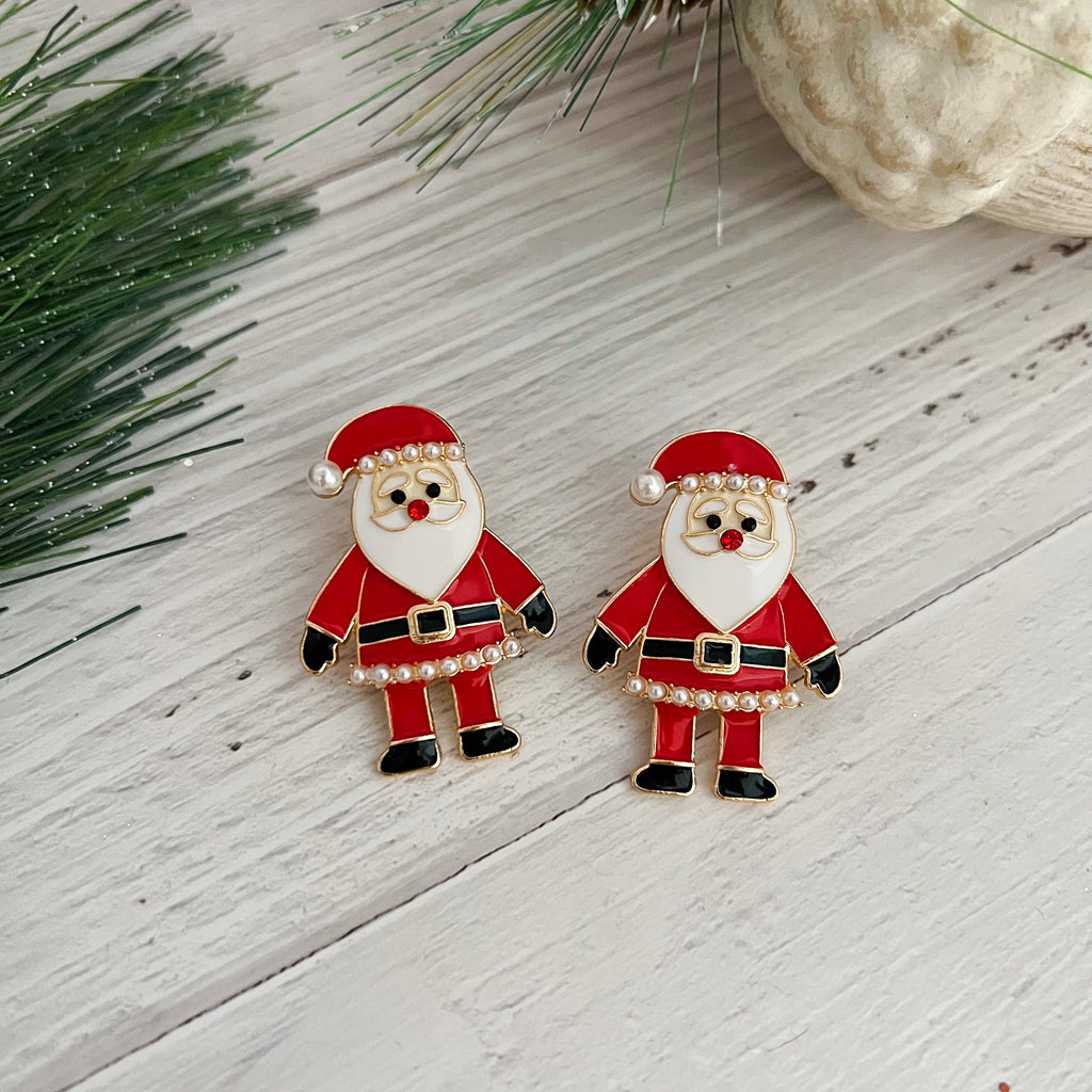 Santa Statement Stud Earrings