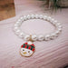 Pearl Snowman Charm Bracelet