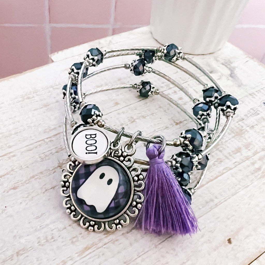 Plaid Ghost Wrap Bracelet