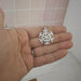 Glitter Resin Dangle Snowflake Earrings