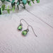 Peridot Green Teardrop Earrings