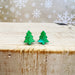 Glitter Resin Green Christmas Tree Earrings