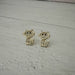 Rhinestone Cat Stud Earrings