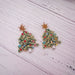 Christmas Tree Statement Stud Earrings