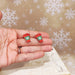 Glitter Resin Christmas Coffee Tumbler Earrings