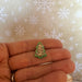 Glitter Leopard Tree Earrings