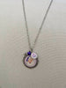 Purple Santa Necklace with Oh What Fun Charm