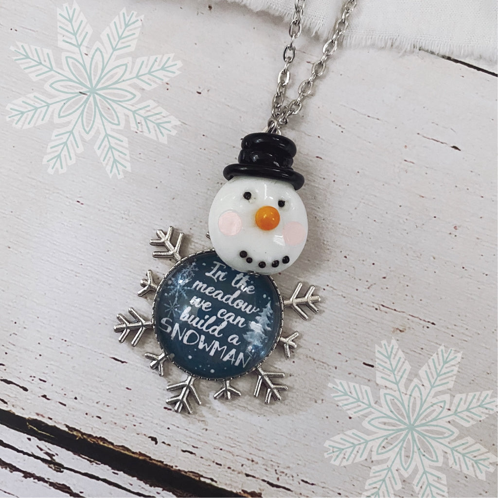 In the Meadow We Can Build a Snowman Necklace