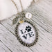 Love paw print pet lover glass oval necklace with personalized charm options - Kole Jax DesignsLove paw print pet lover glass oval necklace with personalized charm options