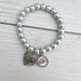 Mama Pearl Stretch Charm Bracelet - Kole Jax DesignsMama Pearl Stretch Charm Bracelet
