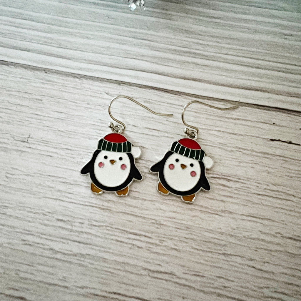 Penguin Enamel Earrings - Kole Jax DesignsPenguin Enamel Earrings
