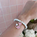 Pink Cat Pearl Stretch bracelet - Kole Jax DesignsPink Cat Pearl Stretch bracelet