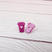 Pink Glitter Coffee Tumbler Earrings - Kole Jax DesignsPink Glitter Coffee Tumbler Earrings
