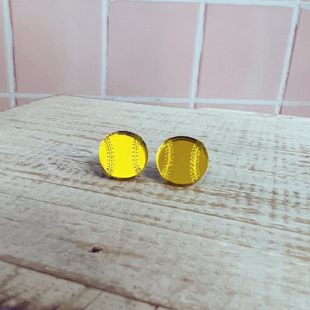 Softball Earrings - Kole Jax DesignsSoftball Earrings