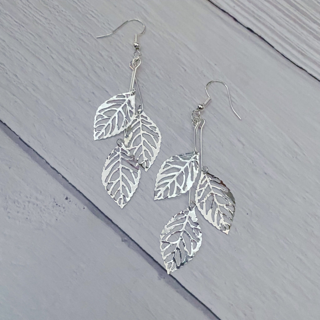 Triple Leaf Earrings - Kole Jax DesignsTriple Leaf Earrings